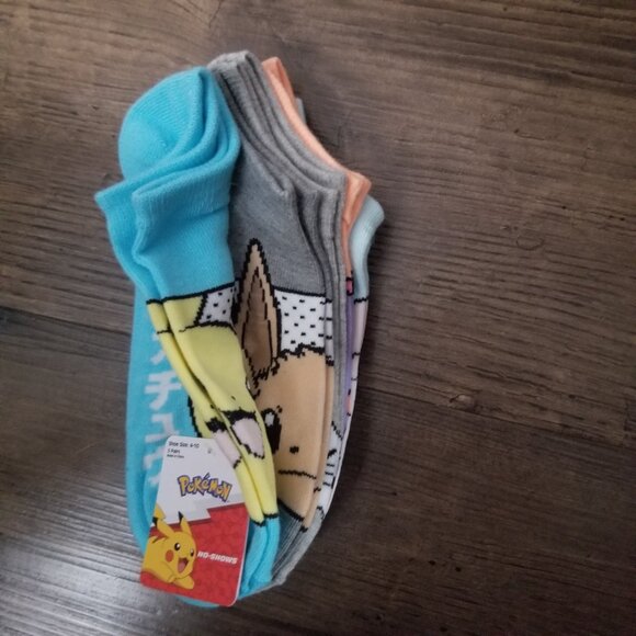 Pokemon 5 pack no show socks - Picture 2 of 7
